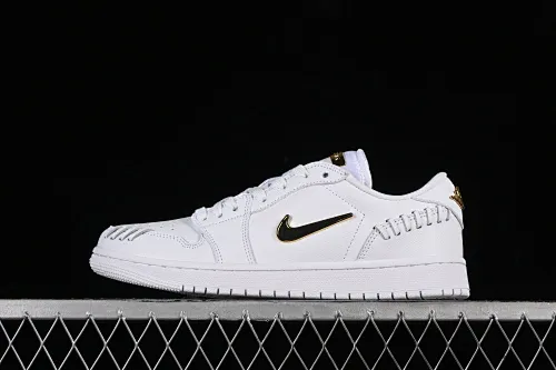 All categories Air Jordan Jordan series basketball shoes Air Jordan 1 Low Air Jordan 1 Low "Method of Make" AJ1 Joe 1 white gold low-top cultural and leisure sports shoes FN5032-100